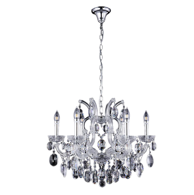 Подвесная люстра Crystal Lux Hollywood SP6 Chrome Фото № 4
