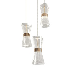 Подвесная светодиодная люстра Freya Dress FR5438PL-L18G 2