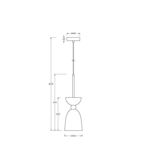 Подвесной светильник Maytoni Cloches MOD113PL-01W изображение 2 Подвесной светильник Maytoni Cloches MOD113PL-01W Фото № 2