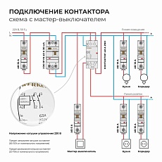 Контактор модульный 63 A 2NO (2 модуля) Werkel W942M63O 4690389212116 1