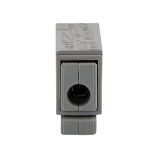 Строительно-монтажная клемма СМК 224-101 для светильника на 1 проводник (1,0-2,5)/(0,5-2,5) мм², серая (10 шт./уп.) REXANT 07-2401-10 1