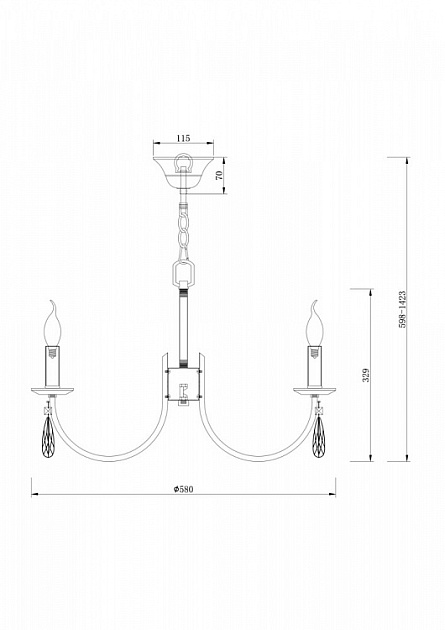 Подвесная люстра Freya Forte FR1006PL-06N Фото № 2