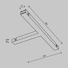 Т- образный коннектор Maytoni Technical TRA172TPC-1B 3