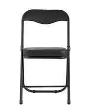 Складной стул Stool Group ДЖОН каркас черный обивка кожзам черный RS04K-BL/BLPVC 5