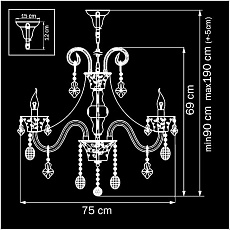 Подвесная люстра Osgona Tesoro 710082 1