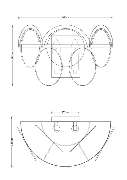Бра Moderli Komo V7083-2W изображение 2 Бра Moderli Komo V7083-2W Фото № 2