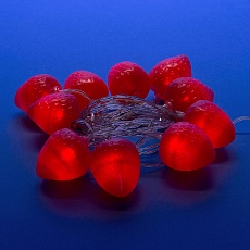 Светодиодная гирлянда Uniel Клубника красный ULD-S0400-010/STB/2AA Red IP20 Strawberry UL-00003394 4