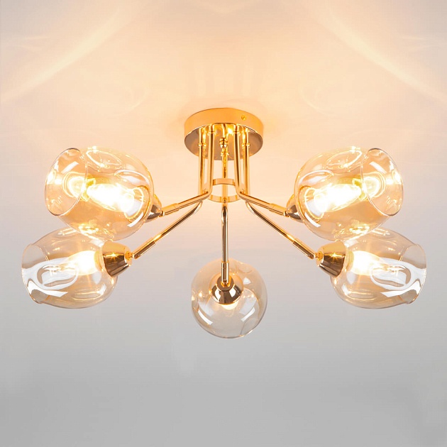 Потолочная люстра Eurosvet Marci 30164/5 золото изображение 4 Потолочная люстра Eurosvet Marci 30164/5 золото Фото № 4