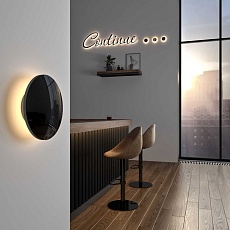 Настенный светильник Elektrostandard Mini Disc черный жемчуг MRL LED 1126 a061713 1