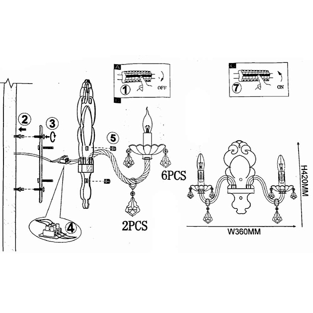 Бра Imperium Loft Rainbow 101951-26 Фото № 9