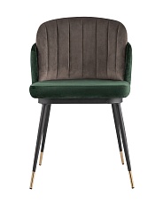 Кухонный стул Stool Group Пенелопа вельвет зеленый+коричневый FDC8054 FUT-73 + FUT-54 3