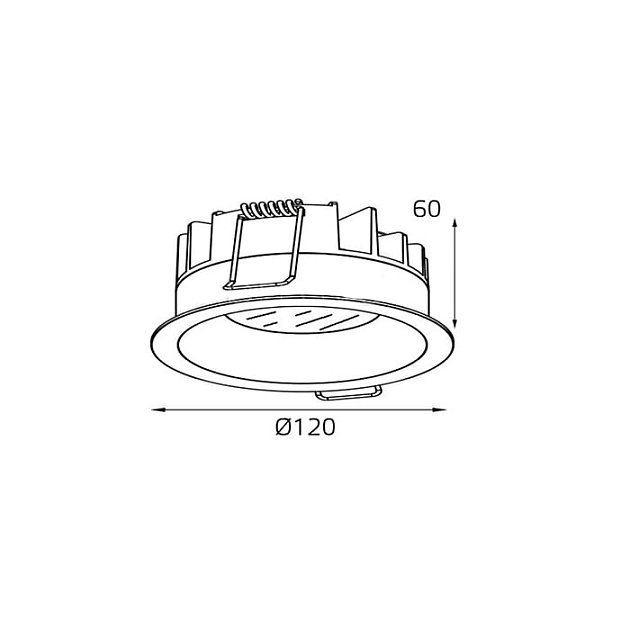 Встраиваемый светодиодный светильник Italline IT06-6012 white 4000K Фото № 2