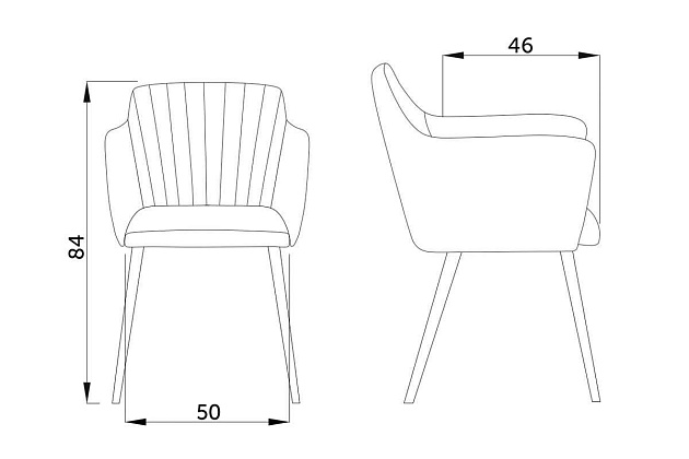 Кресло AksHome Brit лиловый, ткань 67628 Фото № 2