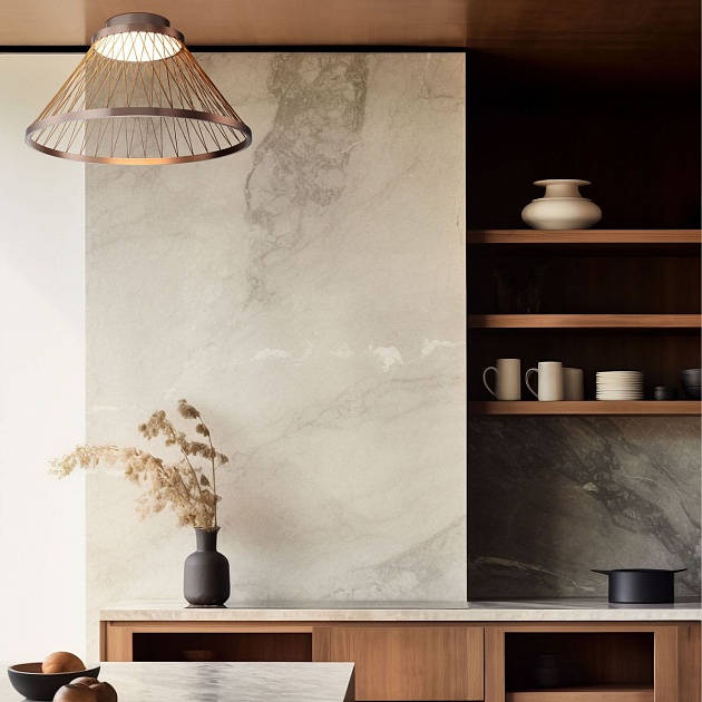 Потолочный светодиодный светильник Eurosvet Cesta 40019/1 LED коричневый изображение 7 Потолочный светодиодный светильник Eurosvet Cesta 40019/1 LED коричневый Фото № 7