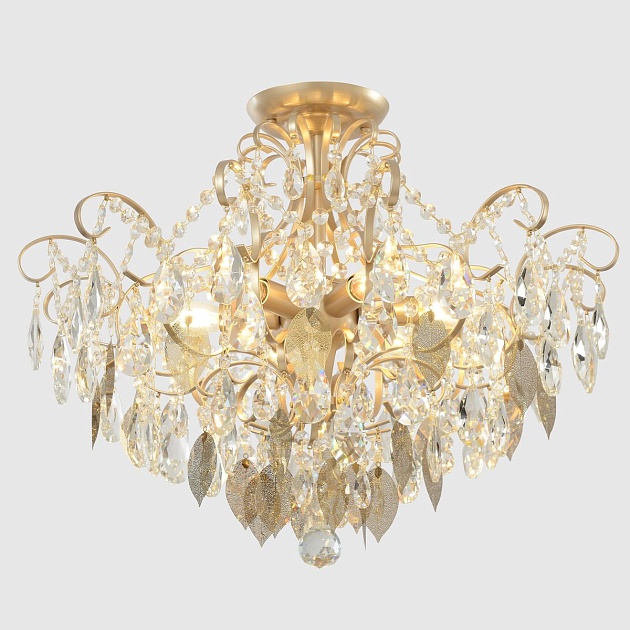 Потолочная люстра Crystal Lux Esmiralda PL6 Gold изображение 5 Потолочная люстра Crystal Lux Esmiralda PL6 Gold Фото № 5