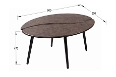 Журнальный стол Мебелик Арабика 005010 2