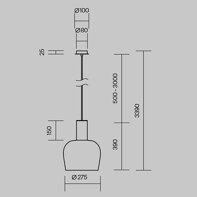 Подвесной светодиодный светильник Maytoni Smart Casual MOD414PL-L7B3K Фото № 9